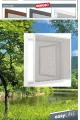 Moskitiera ramkowa okienna Alu 120x140 biała