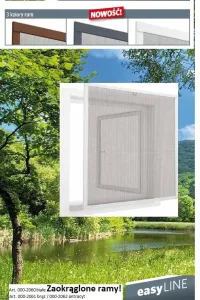 Moskitiera ramkowa okienna Alu 120x140 antracyt