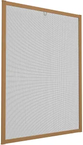 Moskitiera okienna ALU 100x120 naturalne drewno