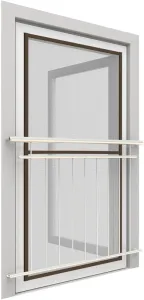 Moskitiera okienna XL ALU 150x220 brąz